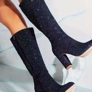 Women's Solid Color Knee High Boots
